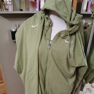 Nike Sage Green Full-Zip Hoodie Set...pants Included